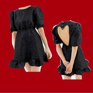 Sister Jane Poppy Heart cutout mini dress